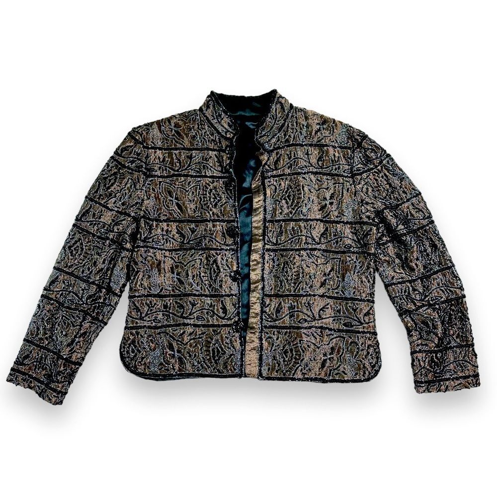 Vintage hand beaded formal jacket